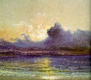 Charles Blechen Sunset at Sea oil painting artist